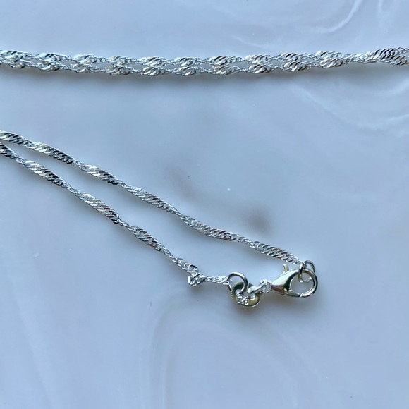 Beautiful wave Sterling silver 925 Chain - Picture 3 of 5